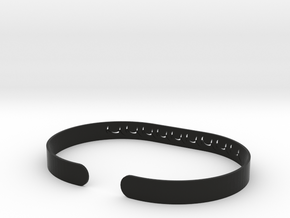 Ocean Wave Bracelet in Black Premium Versatile Plastic