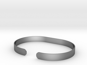 Round .25in Bracelet in Polished Silver