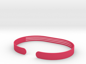 Front Stripe Extended Bracelet in Pink Processed Versatile Plastic