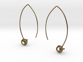 Universe Earrings in Polished Bronze