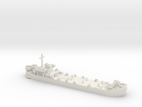 1/700 LST MkII Late 2x LCVP in White Natural Versatile Plastic