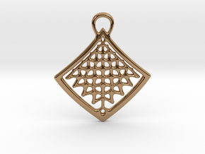 Organic Structure Pendant in Polished Brass