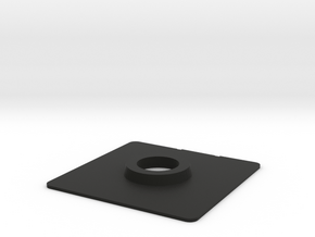 Dslr camera mount board for a Cambo TC in Black Natural Versatile Plastic