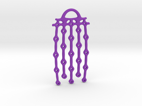 From series "Perforations" - variant II. Pendant in Purple Processed Versatile Plastic