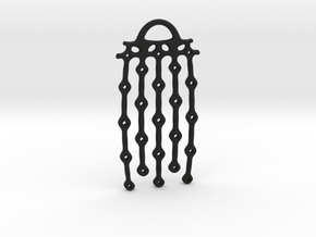 From series "Perforations" - variant II. Pendant in Black Premium Versatile Plastic