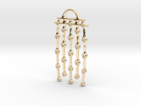 From series "Perforations" - variant II. Pendant in 14k Gold Plated Brass