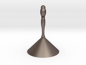 perfume sampling cone in Polished Bronzed Silver Steel