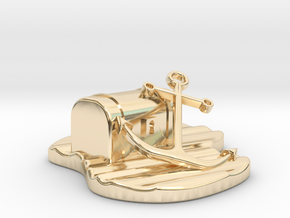 Atez Treasure Chest  in 14k Gold Plated Brass