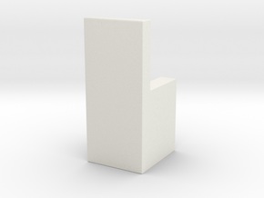 Water Cooler Latch in White Natural Versatile Plastic