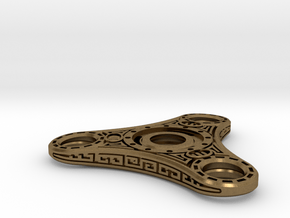 Skyrim "Dwemer" style Fidget Spinner - metal R188  in Natural Bronze