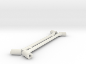 Thin Rails in White Natural Versatile Plastic