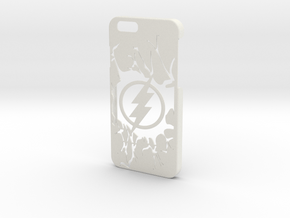 Flash Logo Phone Case-iPhone 6/6s in White Premium Versatile Plastic