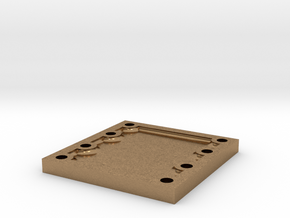 1V-10 Steam Chest Cover Template in Natural Brass