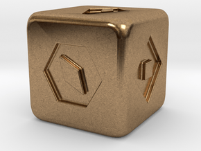 Han Solo's Sabacc Lucky Dice - Single in Natural Brass