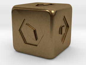 Han Solo's Sabacc Lucky Dice - Single in Natural Bronze