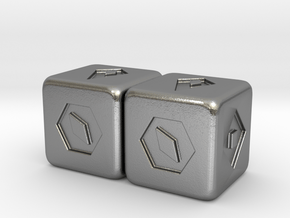 Han Solo's Sabacc Lucky Dice - Double in Natural Silver
