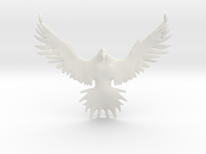 Falcon Amulet in White Natural Versatile Plastic