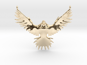 Falcon Amulet in 14K Yellow Gold
