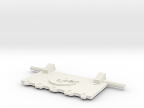 Shark God-Hammer Tank front hatch in White Natural Versatile Plastic