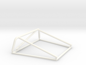 jaula porsche 908-3 1:24 in White Processed Versatile Plastic
