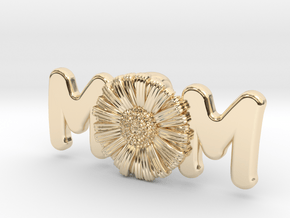 Daisy Mom Pendant in 14k Gold Plated Brass: Extra Small