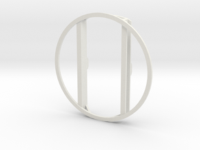 L&Y Bogie top ring in White Natural Versatile Plastic