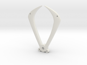The Wolf's Vambrace Emblem in White Natural Versatile Plastic