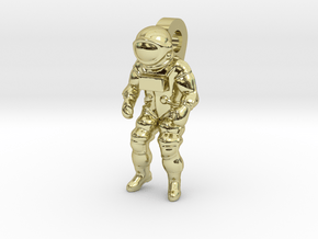 Astronaut Earring Pendant / 21mm in 18K Gold Plated