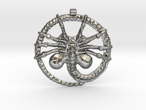 Facehugger - Amulet - Alien in Polished Silver