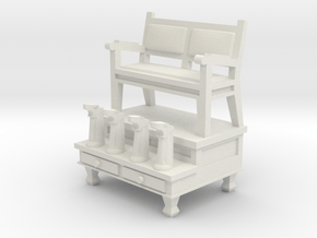 Shoeshine Stand 28mm -- Pulp Alley in White Natural Versatile Plastic