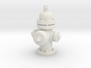 City Fire Hydrant 28mm -- Pulp Alley  in White Natural Versatile Plastic