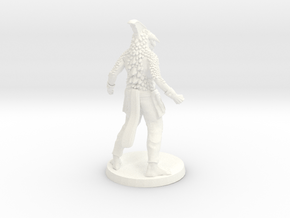 Dragonborn Monk in White Processed Versatile Plastic