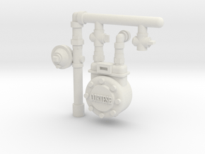 City Gas Meter 28mm -- Pulp Alley in White Natural Versatile Plastic