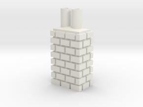 City Chimney 28mm -- Pulp Alley in White Natural Versatile Plastic