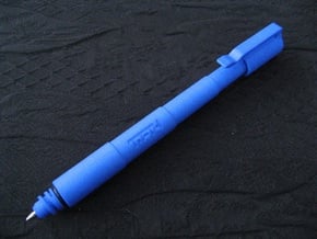 Simple Capped RB Pen (051) in Blue Processed Versatile Plastic