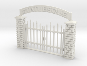 Large Spiked Gate 28mm -- Pulp Alle in White Natural Versatile Plastic