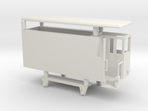 wengernalpbahn Swiss HOe wab 308 guterwagon in White Natural Versatile Plastic