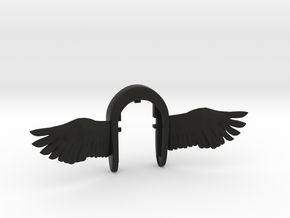 Wings vs3 key fob  in Black Natural Versatile Plastic