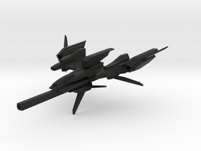 F-981A Space Fighter in Black Natural Versatile Plastic