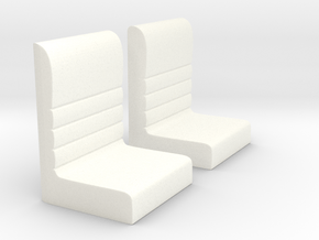 Futurliner Seats in White Processed Versatile Plastic