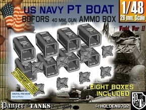 1/48 Bofors Ammo Box Set101 in Tan Fine Detail Plastic