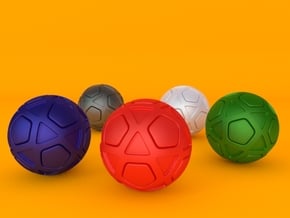 foosball ball type 3 in Red Processed Versatile Plastic