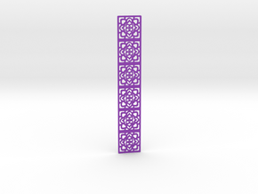 Lacy pattern bookmark in Purple Processed Versatile Plastic