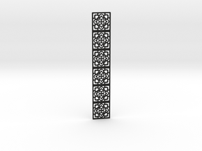 Lacy pattern bookmark in Black Premium Versatile Plastic