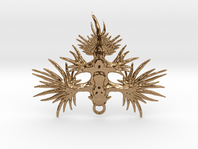 Blue Angel - Glaucus atlanticus - Pendant in Polished Brass