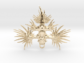 Blue Angel - Glaucus atlanticus - Pendant in 14k Gold Plated Brass