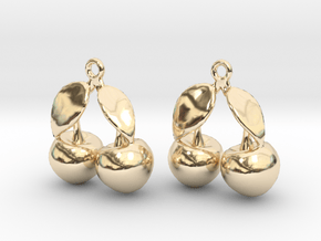 The Cherry Earrings in 14K Yellow Gold