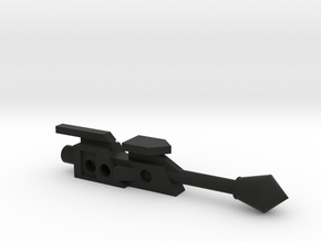 Hornetroid Tail Gun in Black Premium Versatile Plastic: Small