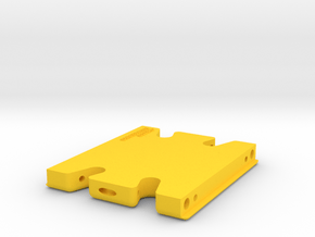 Krazed Built "Unstuck" blank skid  in Yellow Processed Versatile Plastic