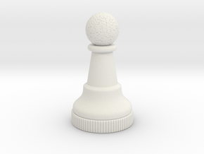 Chess Piece - Pawn in White Premium Versatile Plastic